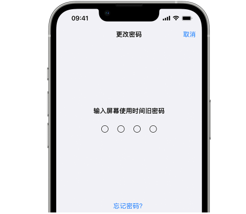 越秀iPhone屏幕维修分享iPhone屏幕使用时间密码忘记了怎么办 