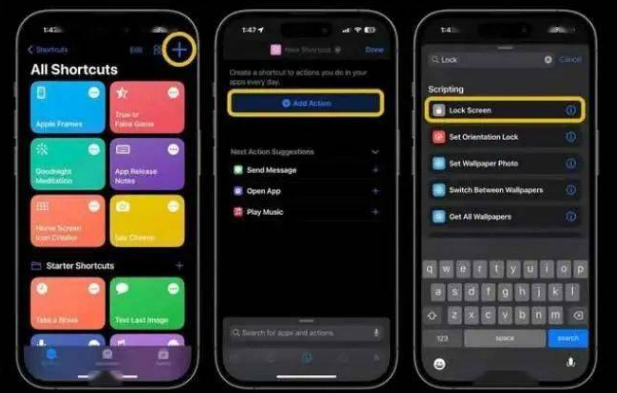 越秀苹果14锁屏维修店分享iPhone14升级iOS16.4后如何创建锁屏快捷方式 