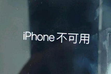 越秀苹果服务网点分享锁屏界面显示“iPhone 不可用”如何解决 